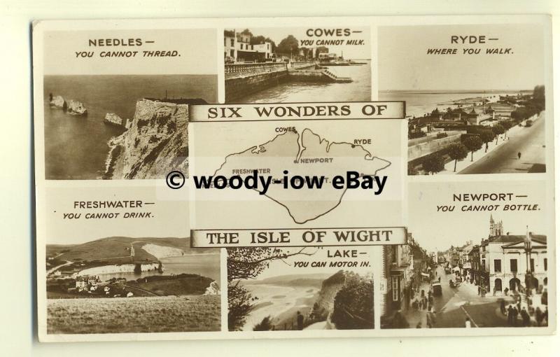 h0945 - Six Wonders of The Isle of Wight - Multiview postcard