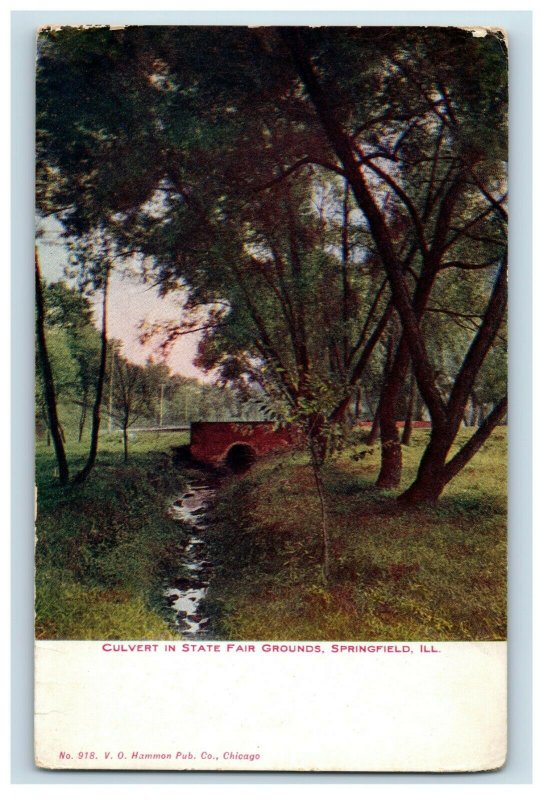 C.1910 Culvert in State Fair Grounds, Springfield, Ill. P168 