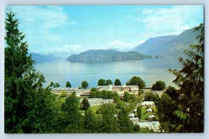 Harrison Hot Springs BC Canada Postcard Harrison Resort Hotel c1950's