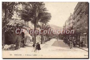 Old Postcard Toulon Avenue Colbert