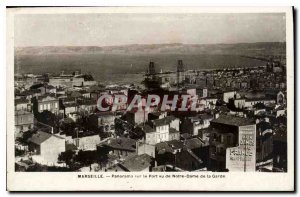 Postcard Old Marseille Panorama Harbor seen from Notre Dame de la Garde