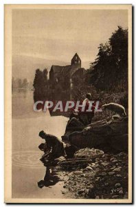 Old Postcard Limousin Region The chapel of penitents on the Dordogne in Beaul...