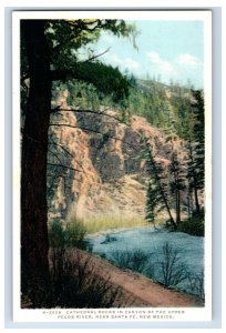 1915-20s Cathedral Rocks In Canyon, Santa Fe Mexico. Postcard F125E