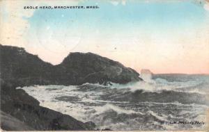 Manchester Massachusetts scenic view at Eagle Head beach antique pc Z22417 