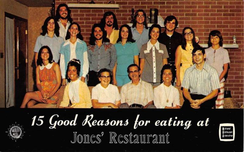 Bardstown Kentucky Jones Home Restaurant Group Photo Vintage Postcard K97376