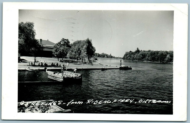 RIDEAU FERRY ONT CANADA VINTAGE REAL PHOTO POSTCARD RPPC