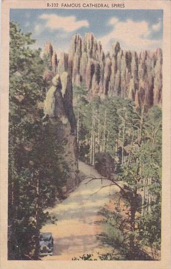 Famous Cathedral Spires Black Hills South Dakota 1947