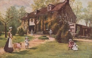 Postcard The Old Bartram Mansion Botanical Gardens Philadelphia PA