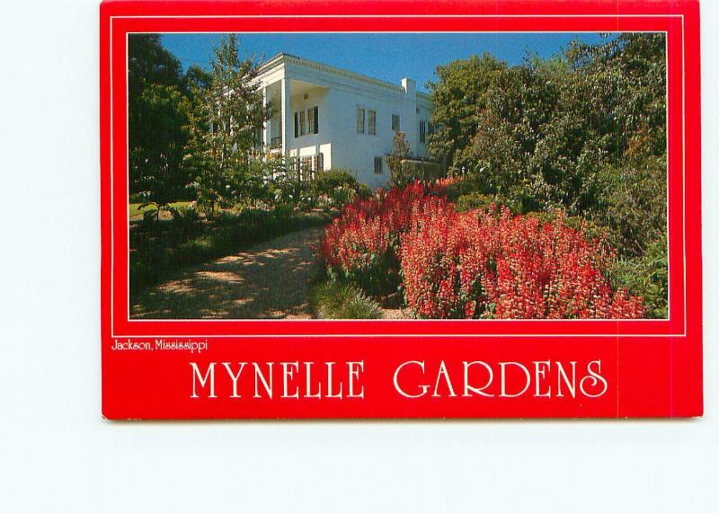 Postcard Mynelle Gardens Jackson Mississippi 1000 diff plants  # 4135A