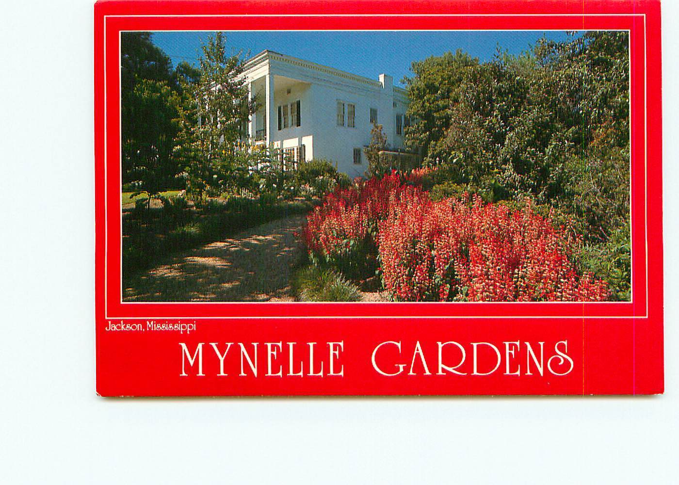 Postcard Mynelle Gardens Jackson Mississippi 1000 Diff Plants