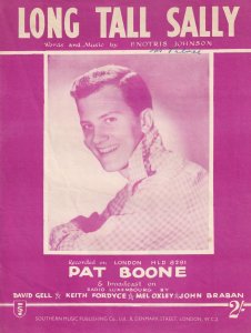 Long Tall Sally Pat Boone 1950s Sheet Music