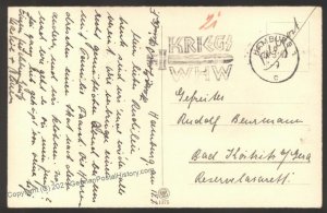 3rd Reich Germany Hitler Portrait RPPC Used Feldpost 103641