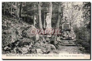 Monastery of Saint Mary of Peter Vire Old Postcard The Virgin of the Cross