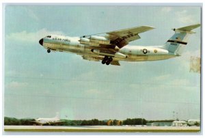1970 US Air Force Jet Transport Starlifter Fanjet Airlifter Trenton NJ Postcard