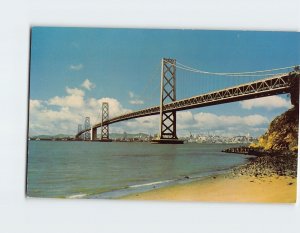 Postcard San Francisco Bay Bridge San Francisco California USA