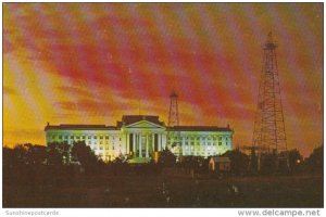 Oklahoma Oklahoma City State Capitol Building and Oil Derricks