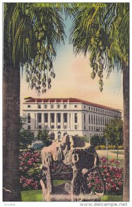 U.S. Post Office seen from the Plaza,  San Antonio,  Texas,  PU_1944