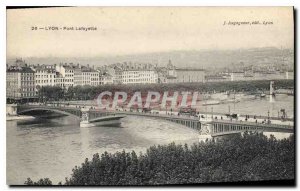 Postcard Old Lyon Pont Lafayette