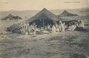 Cultures & Ethnicities North Africa nomadic tent camp vintage postcard 