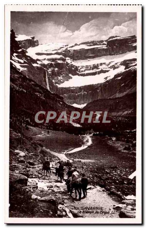 Gavarnie Old Postcard path circus