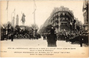 CPA PARIS Fete de l'independance Americaine 4 Juillet 1918 (1242580)