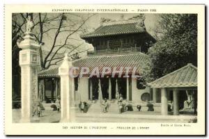 Old Postcard International Colonial Exposition Paris 1931 Section Of The Indo...