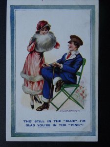 WW1 Convalescent Nursing THO STILL IN THE BLUE Fred Spurgin 1916 Postcard