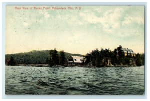 1908 Rare View Of Rocky Point Adirondack Mountains New York NY Antique Postcard 