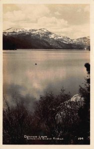 Real Photo Postcard Donner Lake Showing Snow Sheds, California~122814 