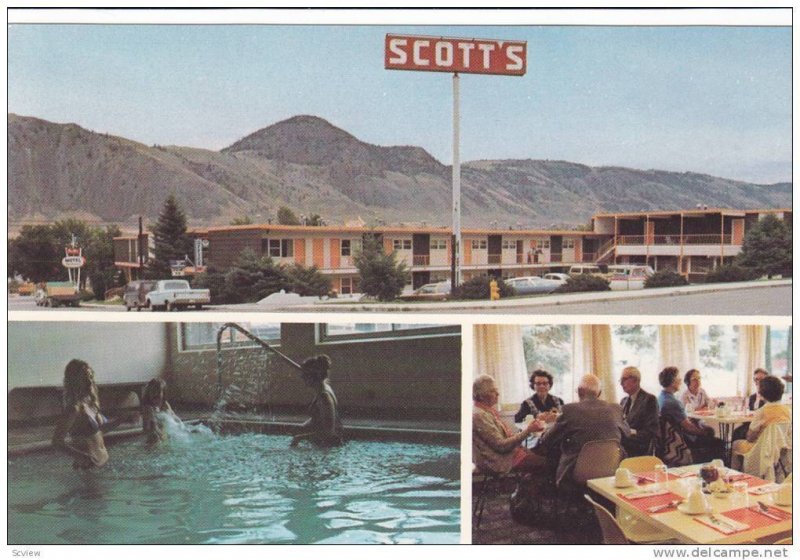 Indoor Swimming Pool, Dining Area, Scott´s Motor Inn, Kamloops, British Colu...