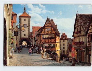 Postcard Plönlein, Rothenburg ob der Tauber, Germany