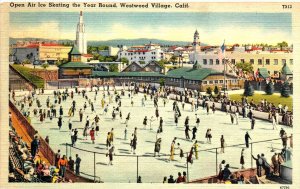 Westwood Village, California - Go Ice Skating All Year Round - in the 1940s