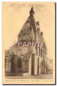 Old Postcard Collegiate Church of XI and XII century the big Bell Dorat