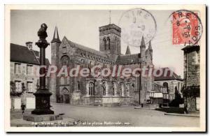 Old Postcard Vire The Church And The National Place