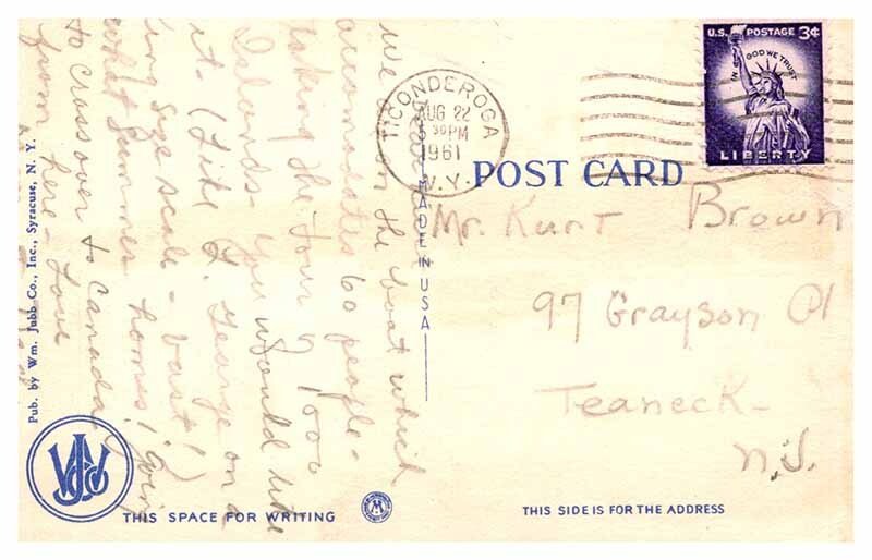 Postcard BOAT SCENE Thousand Islands New York NY AR7060