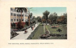 C15/ Palm Beach Florida Fl Postcard c1910 Hotel Royal Poinciana Grounds 2