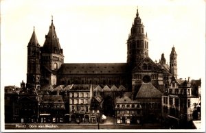 Germany Mainz Dom von Westen Vintage RPPC C013