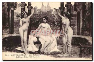 Old Postcard Monte Carlo the Florentine Graces Playroom by Gervais