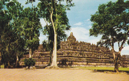 Indonesia Borobudur Famous Temple Built In 8th Century In Central Java