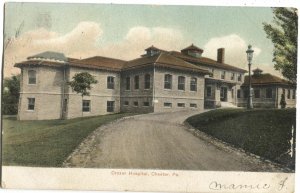 Postcard Crozer Hospital Chester PA 1908