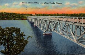 Missouri Lake Of The Ozarks Grand Glaize Bridge 1954 Curteich