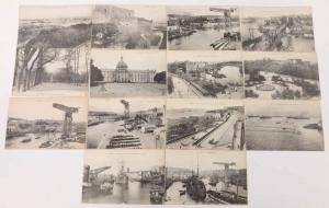 Group of 14 Brest France Scenic View Antique Postcards J67382