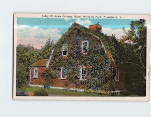 Postcard Betsy Williams Cottage Roger Williams Park Providence Rhode Island USA