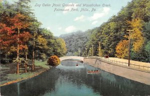 Log Cabin Picnic Grounds, Wissahickon Creek Fairmount Park Philadelphia, Penn...