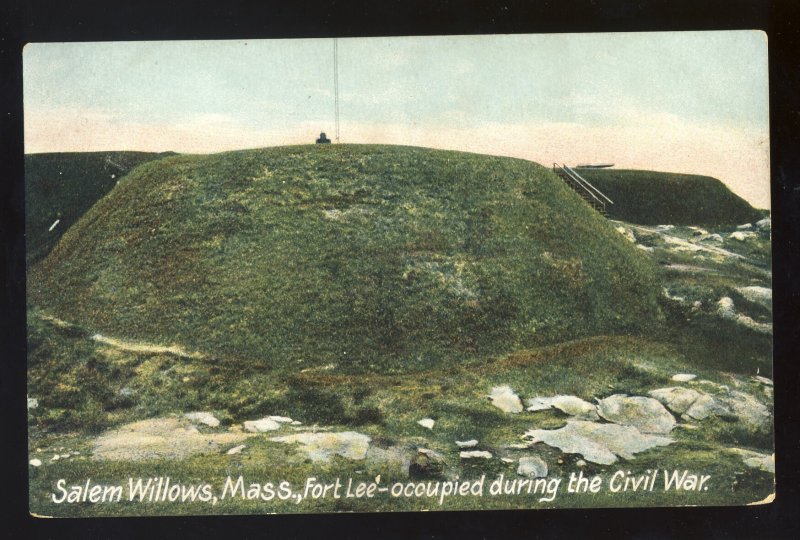 Salem Willows, Massachusetts/MA/Mass Postcard, Fort Lee, Civil War