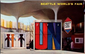 c1962 United Nations Pavilion Seattle World’s Fair Washington WA Postcard