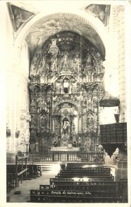 RPPC Postcard 157. Altar, Templo de Valenciana, Gto. Mexico, Posted 1955