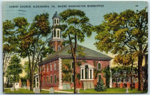 M-34578 Christ Church Where Washington Worshipped Alexandria Virginia