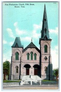 c1910 First Presbyterian Church Fifth Street Bristol Tennessee Vintage Postcard