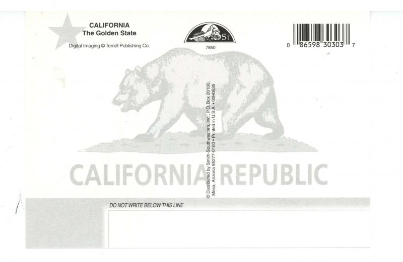 CA - California Map & Highlights   (continental size)